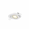 Dals Pivot 3 Inch Flat Recessed LED Gimbal Light 5CCT, White FGM3-CC-WH